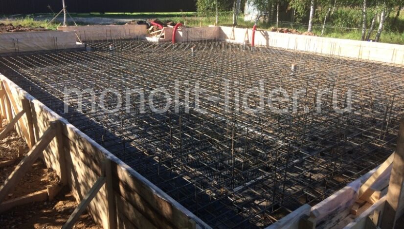 Monolit-lider fundament plita 008
